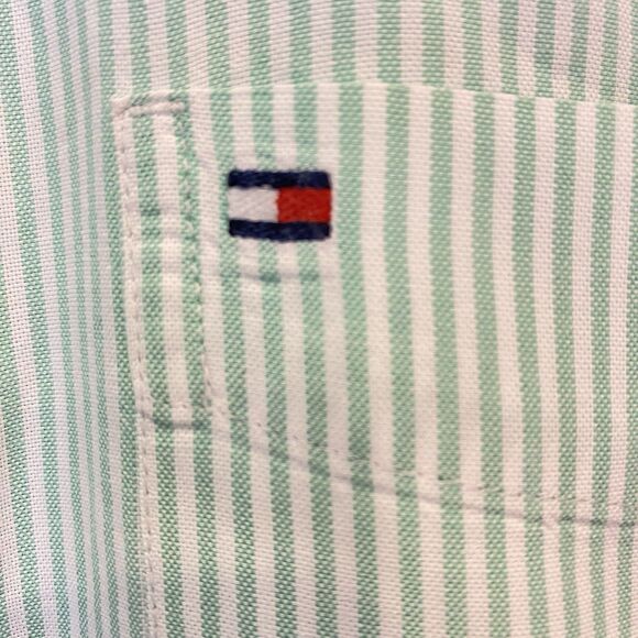 NWT Tommy Bahama Classic Short Sleeve Button Down Shirt Mens 2XL TALL Pinstripe - Picture 1 of 9